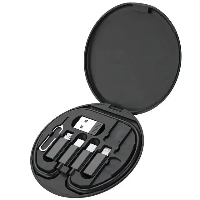 Conjunto de adaptador de cabo de carregamento múltiplo 6 em 1 USB C para USB Kit de celular suporte em Oferta na Shopee