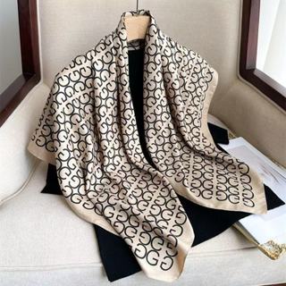 Lenço Feminino 90x90cm Estampa Onça Acessório Ousado e Elegante em Oferta na Shopee