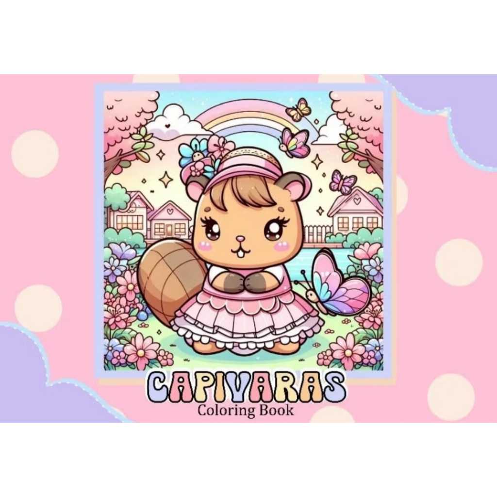 LIVRO DE COLORIR CAPIVARA em Oferta na Shopee
