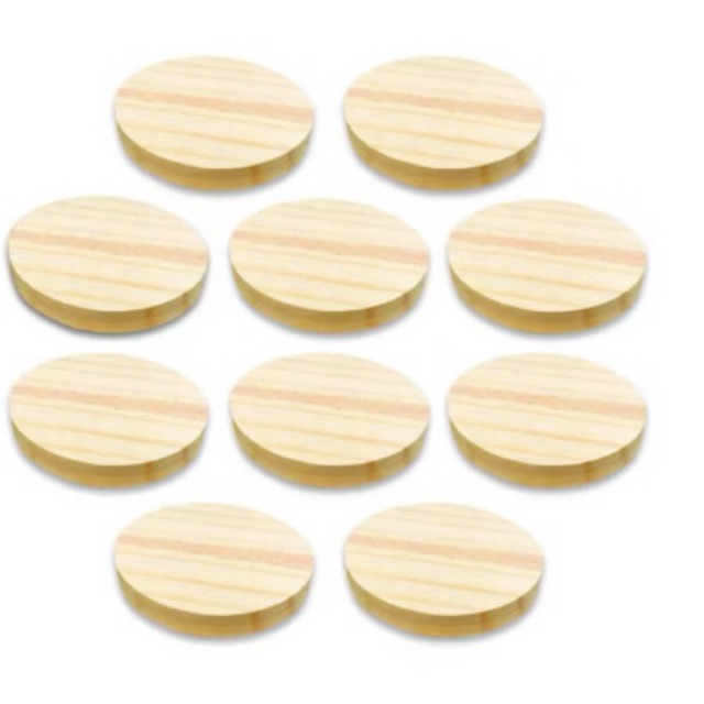 10 bolacha de madeira para artesanato disco madeira pinus 9cm