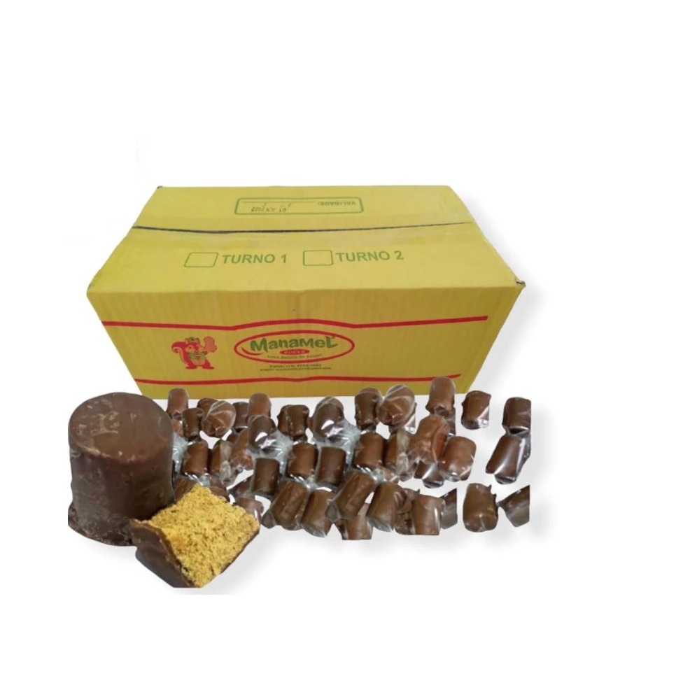 Paçoca paçoquinha Rolha 4,0 kg com Cobertura de Chocolate Tradicional 200 unidades em Oferta na Shopee