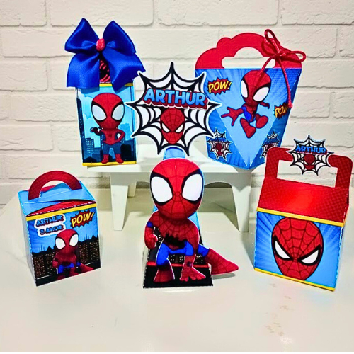 Kit festa infantil Homem Aranha/lembrancinha Personalizada homem aranha/lembrancinha aniversario infantil