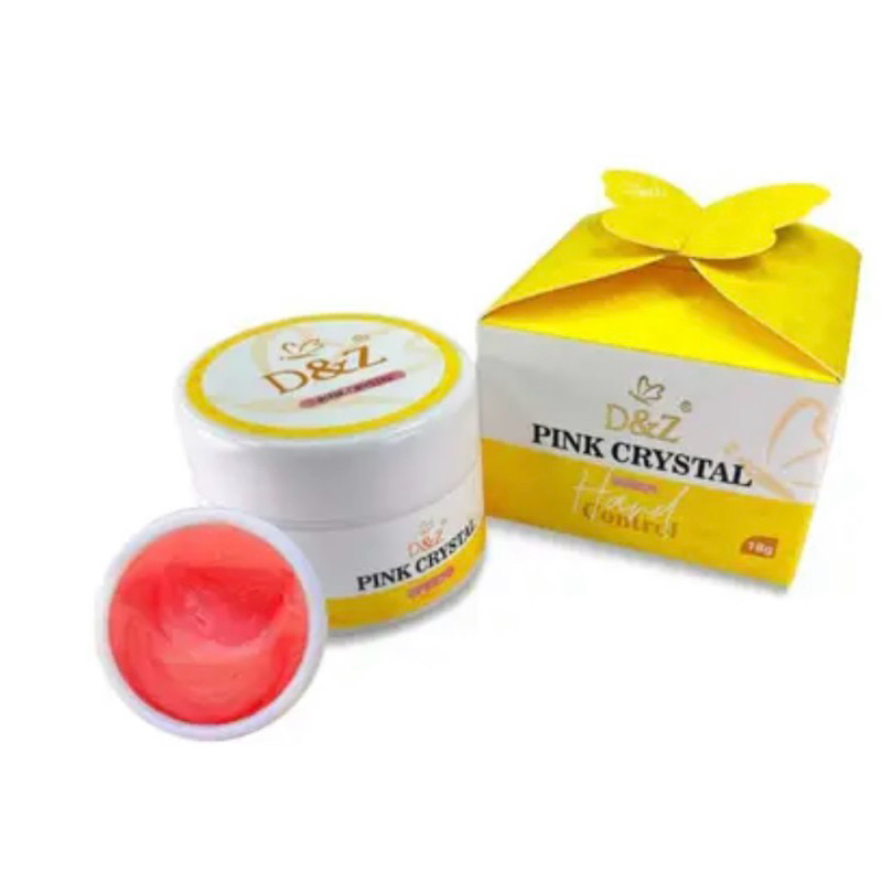Gel D&Z Borboleta Hard Control 18g – Pink Crystal · Firme, Não Escorre · Resultado Profissional
