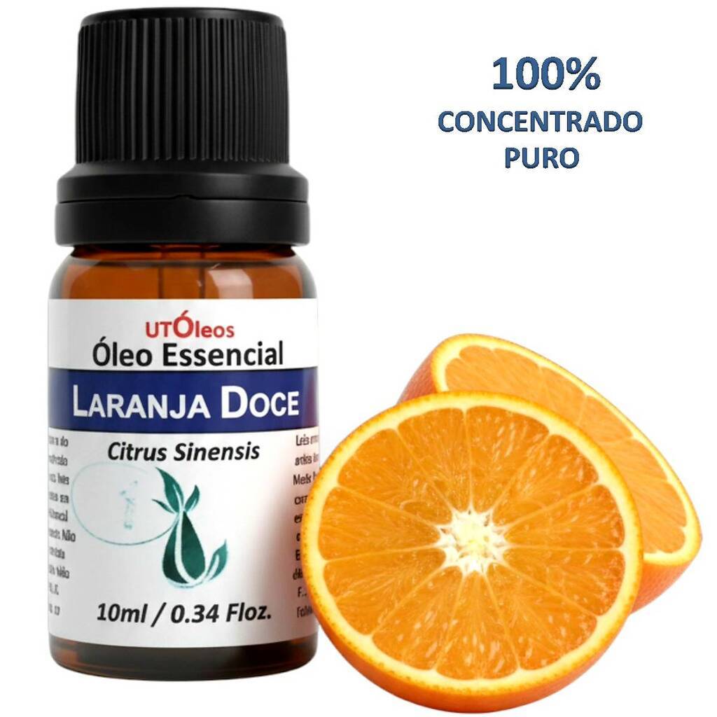 Oleo Essencial de LARANJA DOCE 100% Puro e Natural Frasco 10ml