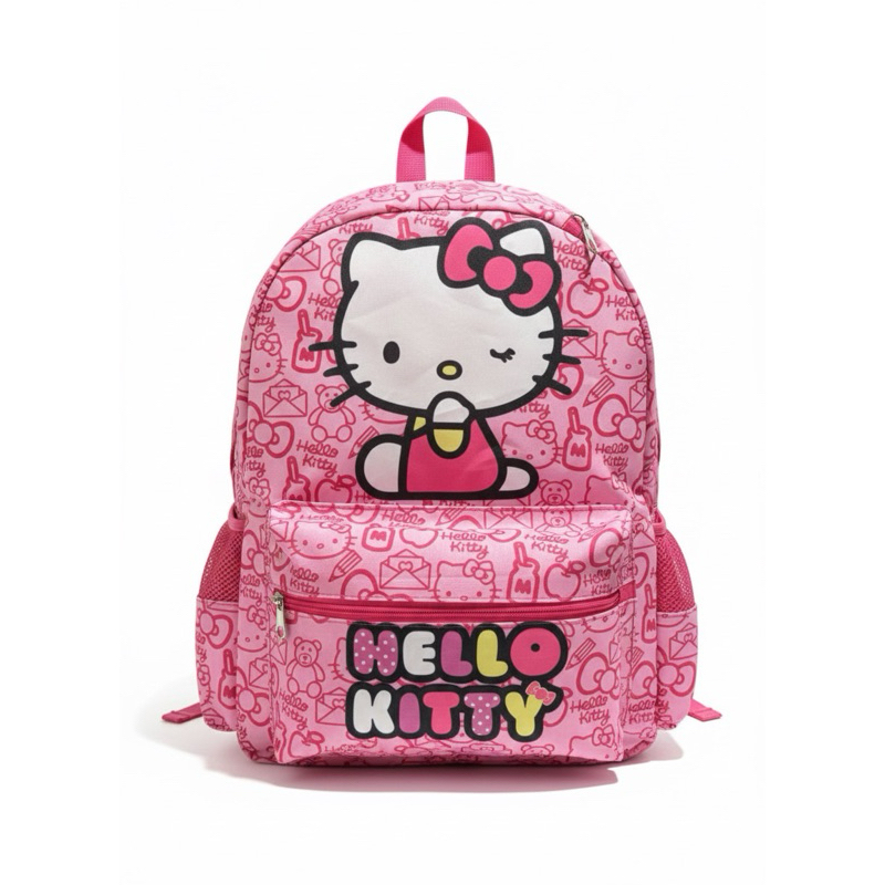 Mochila bolsa menina hello kitty juvenil rosa tamanho grande envio rápido em Oferta na Shopee