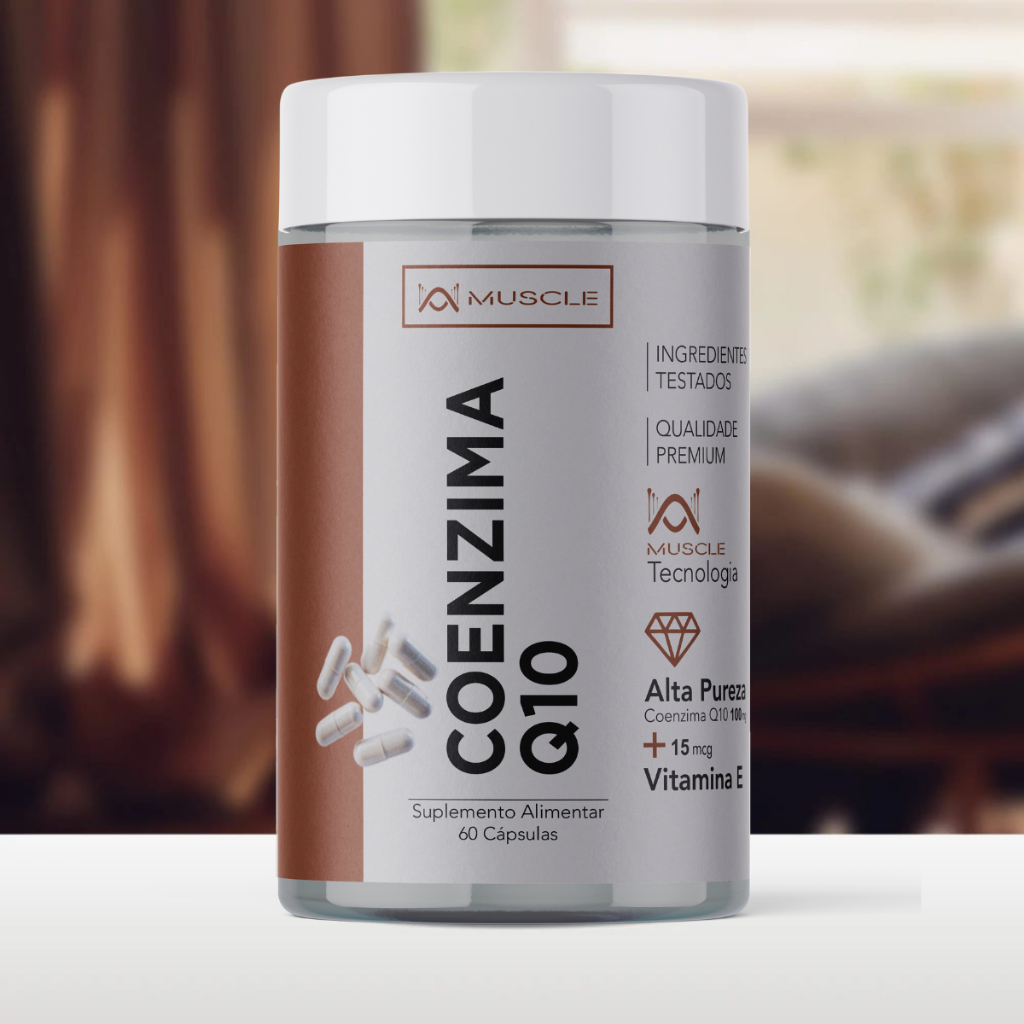 Coenzima Q10 500mg - Energia Celular e Saúde Cardiovascular | 60 Cápsulas | Sem Açúcar | Gluten Free
