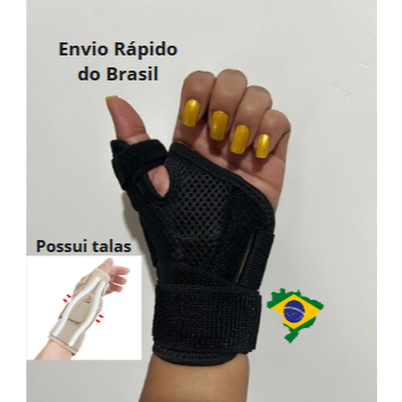 Tala Punho Pulso Órtese Polegar Artrite Tendinite Protetor Respirável Serve Mão Direira e Esquerda