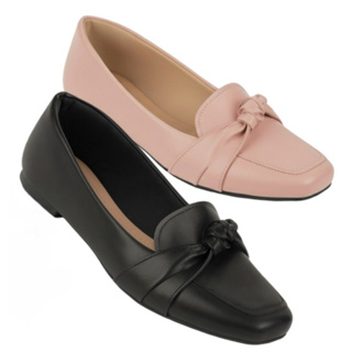 Sapatilha mocassim feminina básica laço nó bico quadrado em Oferta na Shopee