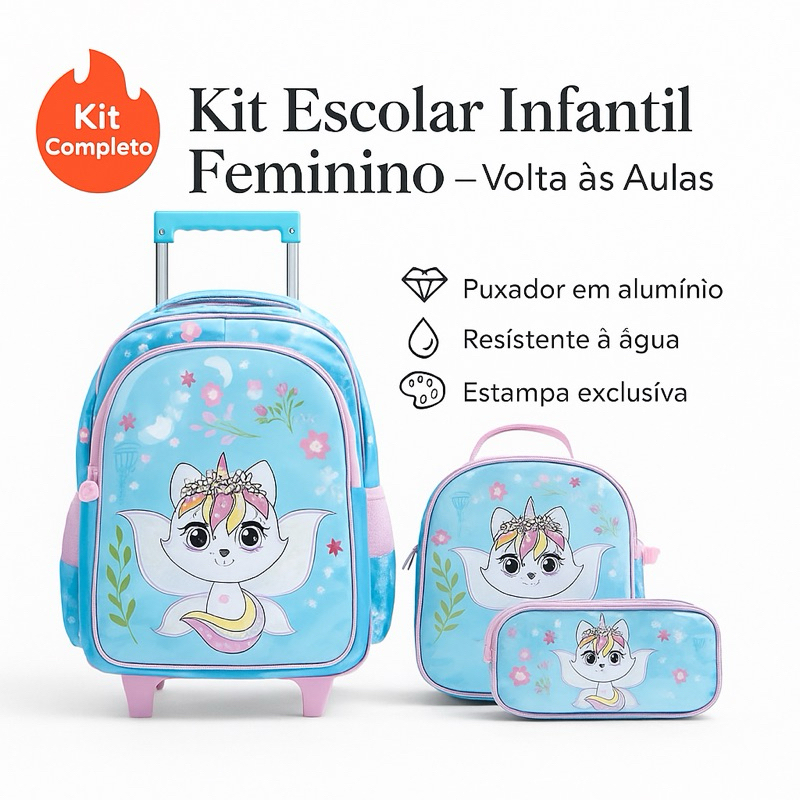 Mochila Rodinhas Menina Grande: Onde Comprar | BuscaProdutos