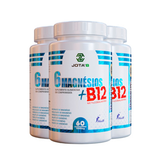 6 Magnésios + B12 Metilcobalamina 60 Cápsulas 1000mg em Oferta na Shopee