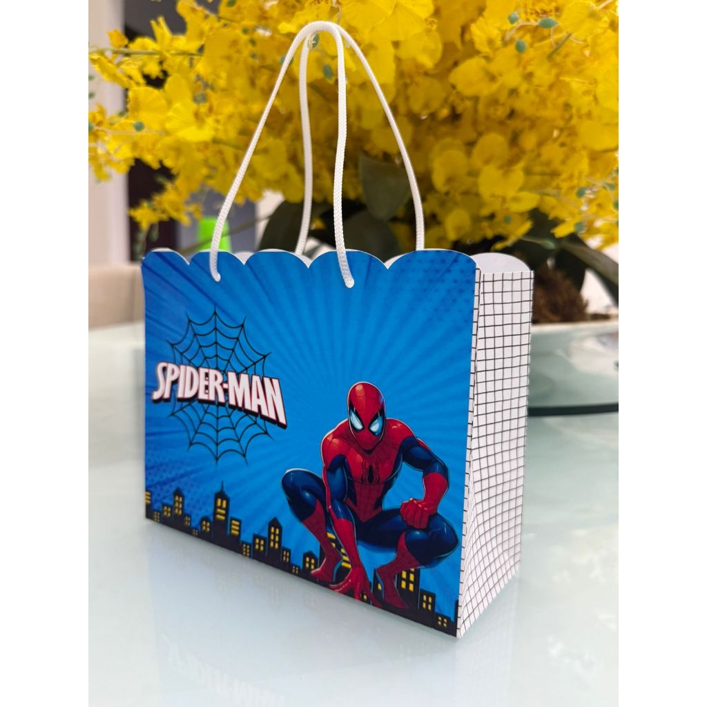SACOLINHA HOMEM ARANHA 15x7x20 Personalizado | Sacolinha | Lembrancinha | Aniversário HOMEM ARANHA