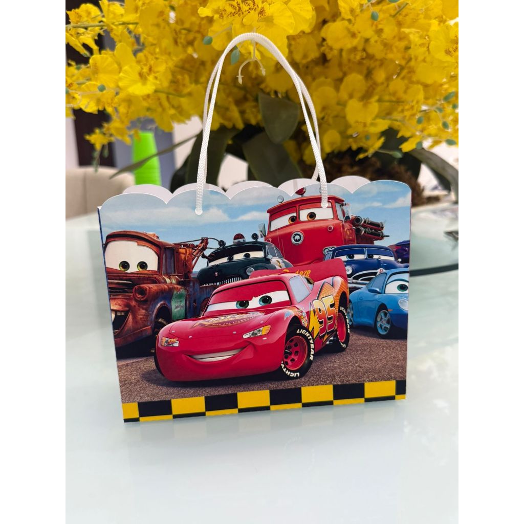 SACOLINHA CARROS 15x20x7 Personalizado | Sacolinha | Lembrancinha | Aniversário CARROS