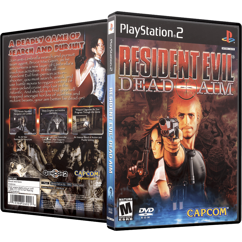 Resident Evil Dead Aim PS2 – Mídia Física Com Encarte + Box Completo
