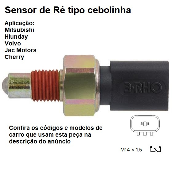 Interruptor Ré Mitsubishi 3000 GT 1991-1998: Luzes de Ré Não Acendem? Resolva com 3-RHO!