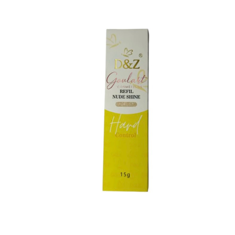 D&Z Gel Borboleta Nude Shine Hard Control 15g Refil – Nude Brilhante · Firme · Profissional