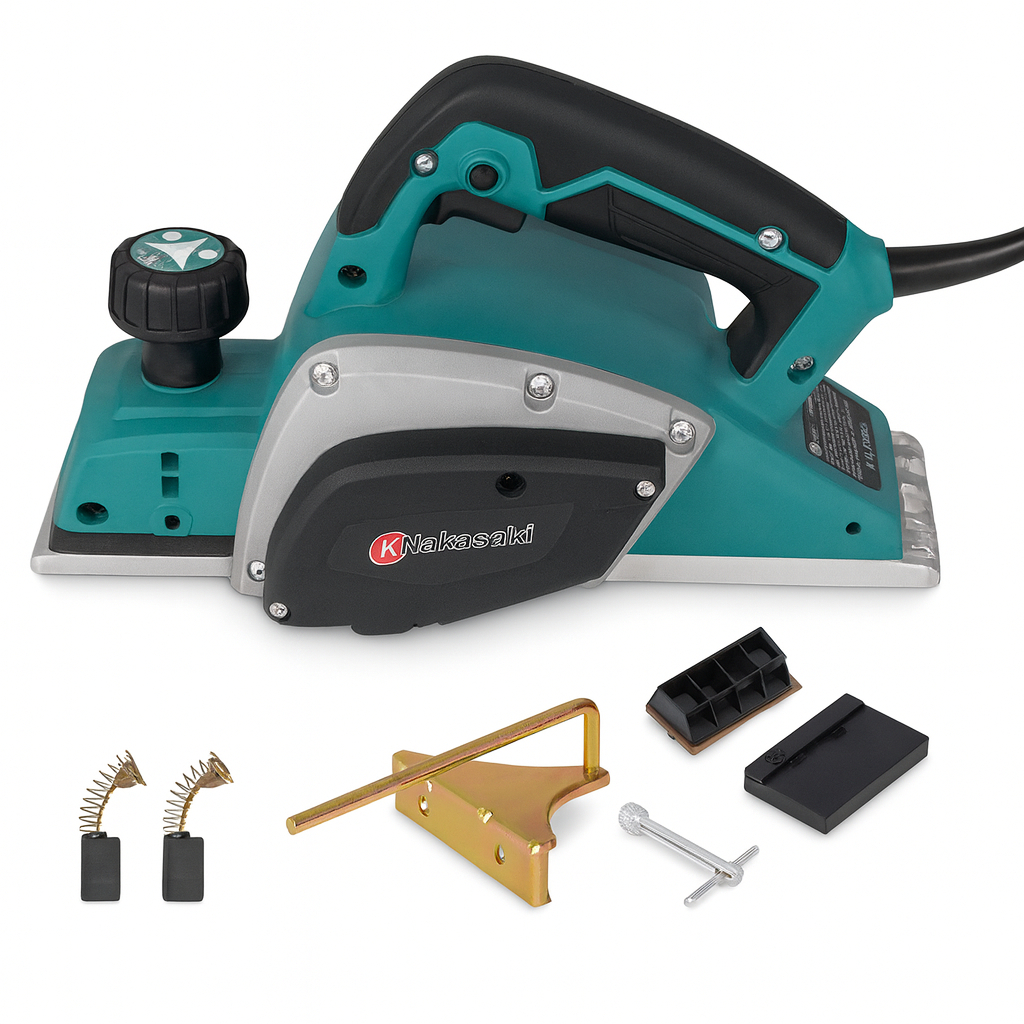 Plaina Elétrica Industrial 900w Lâmina Dupla Profissional Similar Makita 16500 Rpm