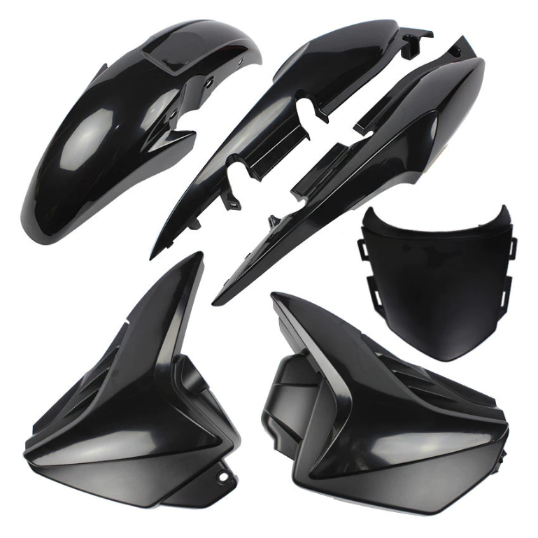 Kit Carenagem Moto Cg Titan Fan Mix 150 Ano 2009 á 2013 Preto