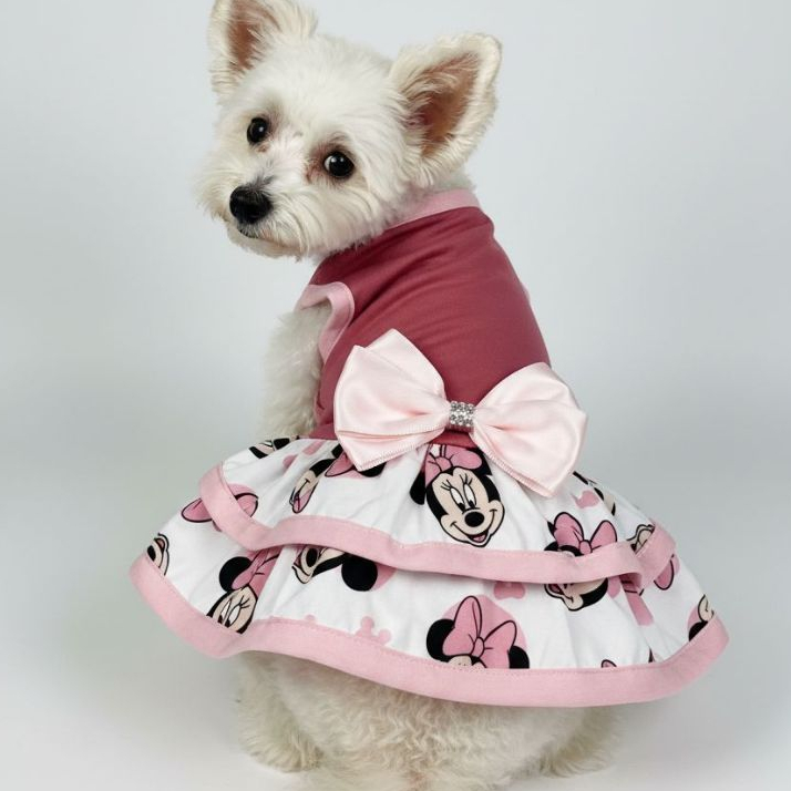 Vestido Pet Minnie Roupinha Para Cachorrinho Roupa De Cachorro Minnie em Oferta na Shopee