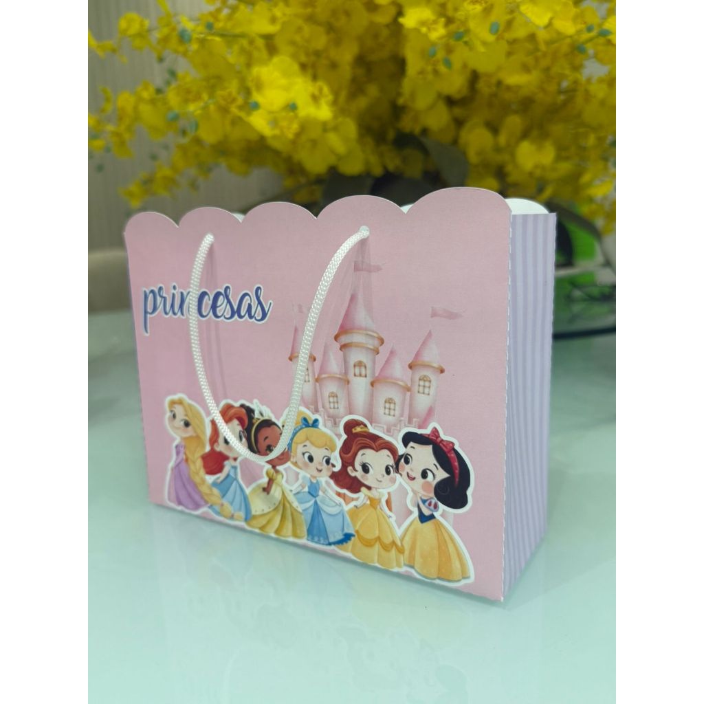 SACOLINHA PRINCESAS 15x7x20 Personalizado | Sacolinha | Lembrancinha | Aniversário PRINCESAS