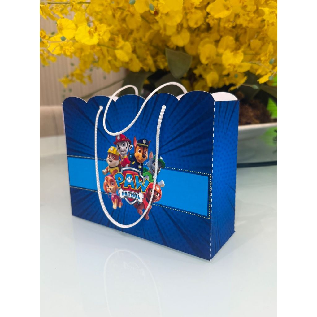 SACOLINHA PATRULHA CANINA 15x7x20 Personalizado | Sacolinha | Lembrancinha | Aniversário PATRULHA CANINA