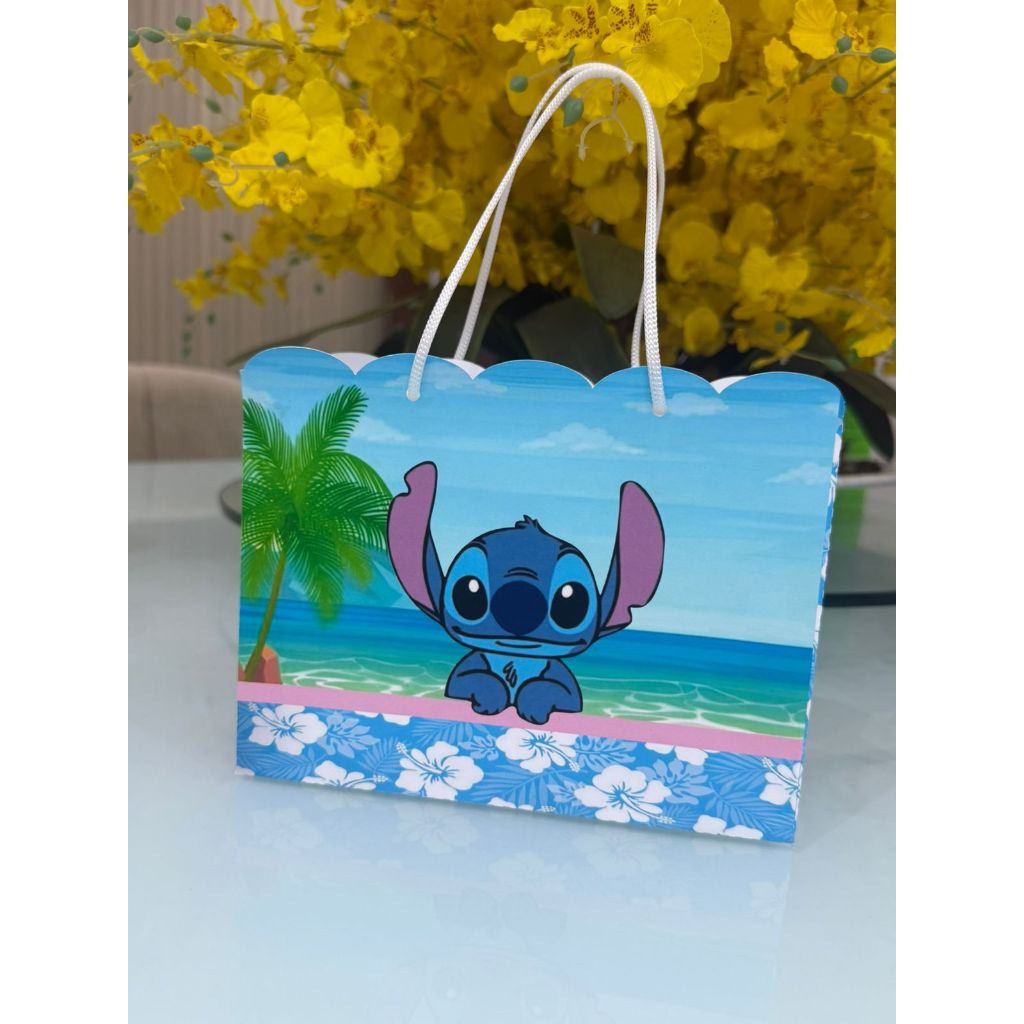 SACOLINHA STITCH 15x7x20 Personalizado | Sacolinha | Lembrancinha | Aniversário STITCH