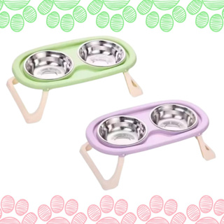 Comedouro Bebedouro Duplo Elevado Cães e Gatos - Postura Correta (Base Dobrável!) em Oferta na Shopee