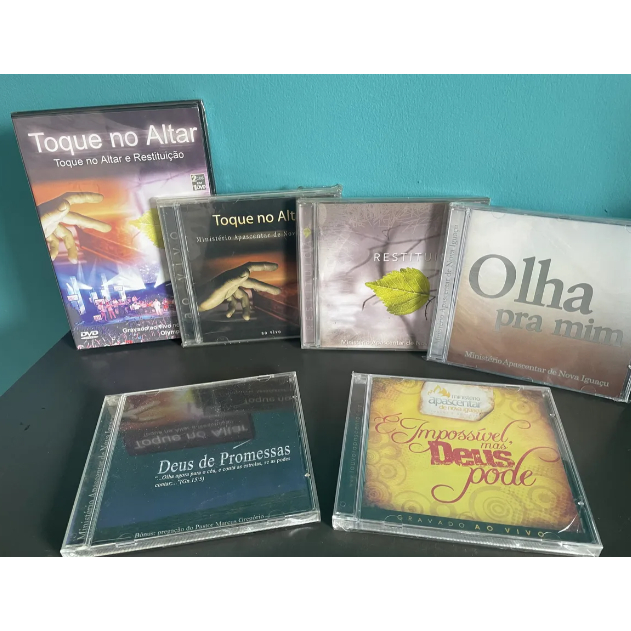 Lote Cds E Dvd Novos E Usados Apascentar Toque No Altar