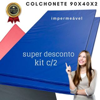 colchonete 90x40x2& 90x45x2,5 creche, academia, exercícios, ginástica, dormir, criança, p…