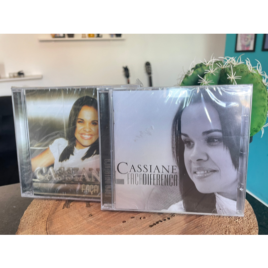 Lote 02 Cds Novos e Lacrados Cassiane Faça a Diferença Estudio e Ao vivo