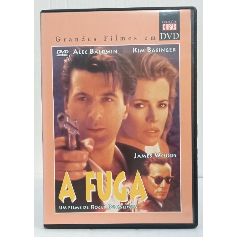 Dvd A Fuga - Alec Baldwin, Kim Basinger - DVD Caras - Original Usado Novinho