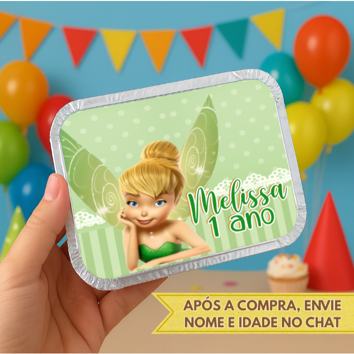 Marmita personalizada Tinker Bell • Sininho • personalizados •  kit marmita • lembrancinha • festa infantil