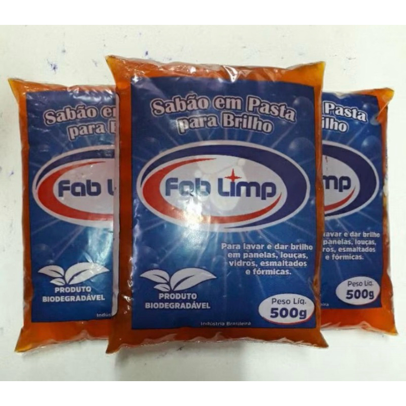 Pasta Fab Limp Multi uso Desengordurante Brilho Inox 500g