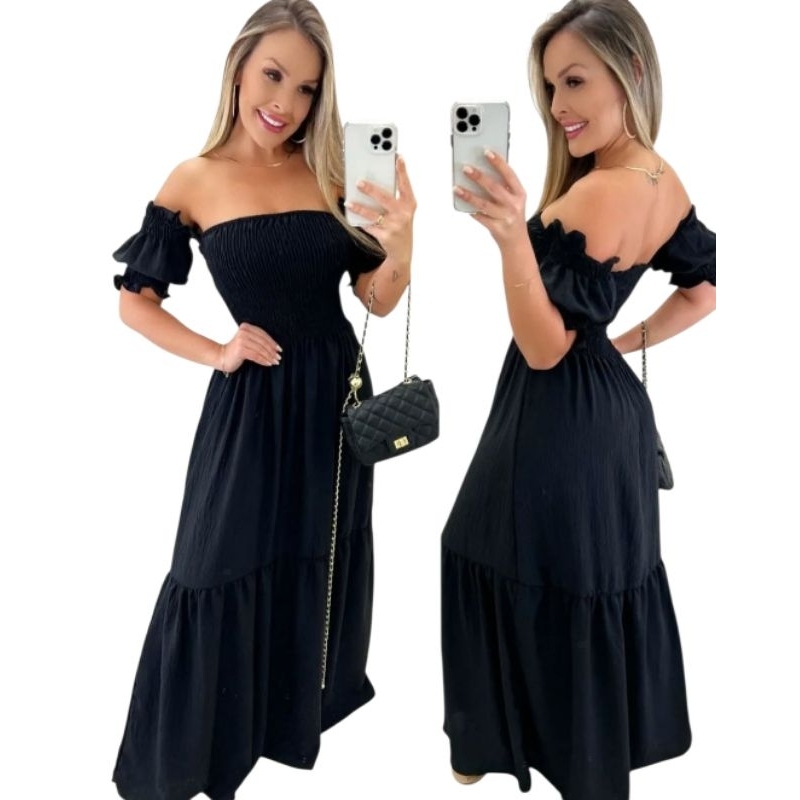 Vestido Longo Feminino Vestido Ciganinha Longo Vestidos Femininos