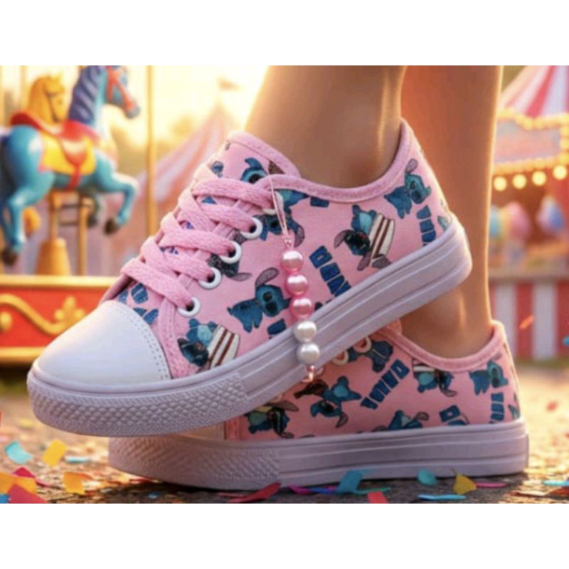 🌸 Tênis Infantil do Stitch – Moda Menina, Conforto Estilo