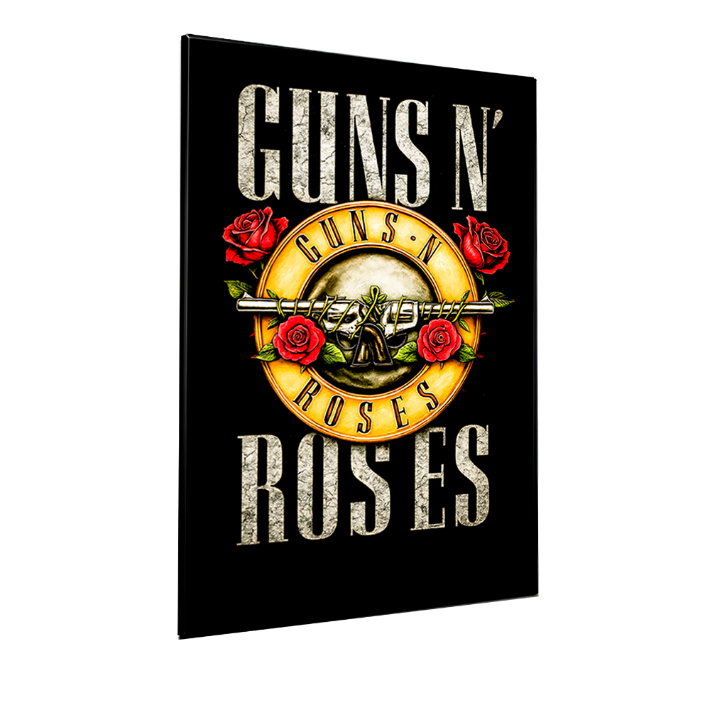 Quadro Decorativo Rock Guns N Rose Bandas Sepultura Iron Maiden Kiss Led Zepplin Casa Quarto Cozinha