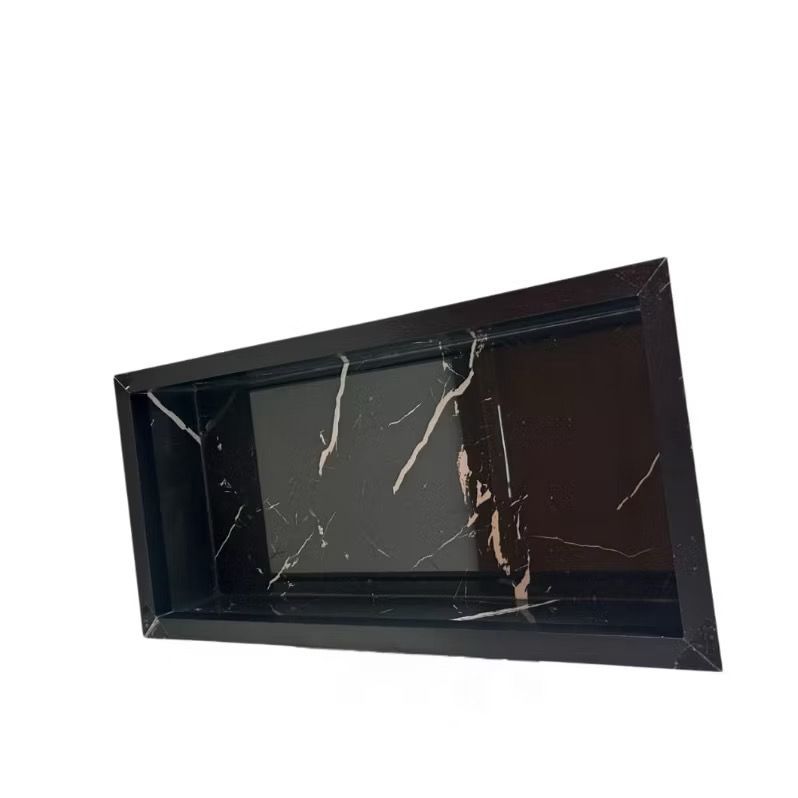 NICHO DE BANHEIRO 60x30x10 CM COM BORDA EM ALUMÍNIO PREMIUM. ENVIO IMEDIATO.