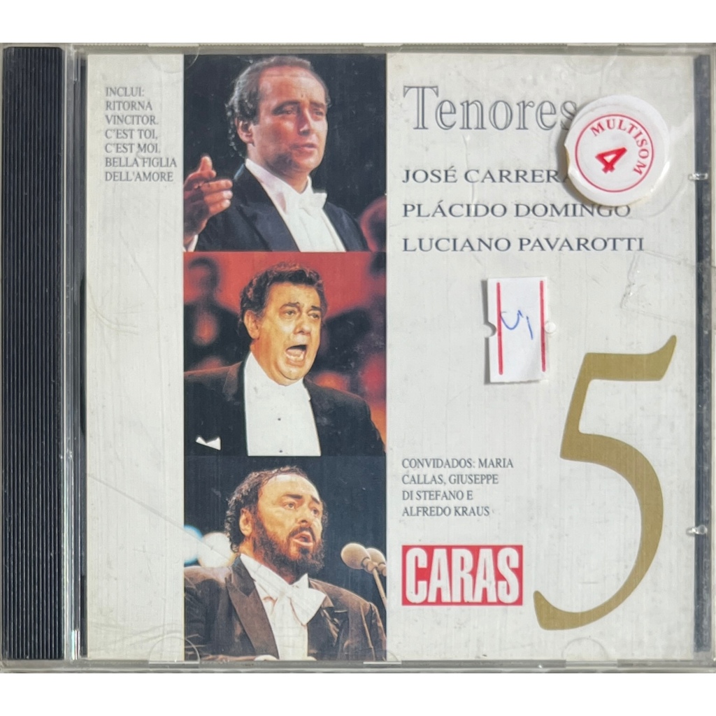 CD - Tenores - José Carreras, Plácido Domingo, Pavarotti - Vol 5 - Coleção Caras - Original Lacrado