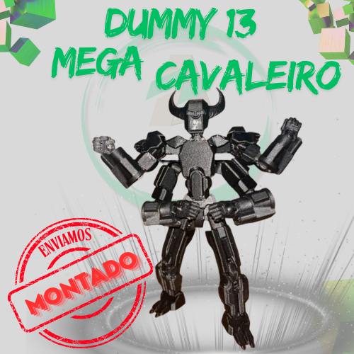 Boneco Dummy 13 - Mega Cavaleiro Armadura Potente - Totalmente Articulado Boneco # MONTADO # Brinquedo Exclusivo em Oferta na Shopee