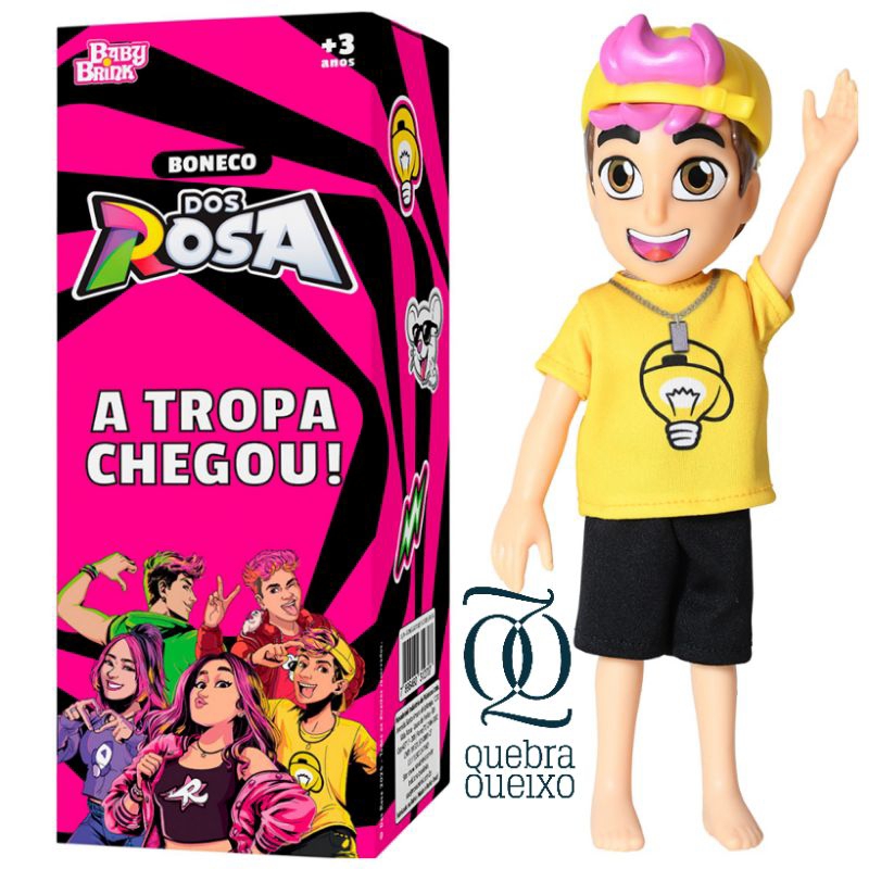 Boneco Leozin dos Rosas Original + Chaveiro Babybrink em Oferta na Shopee