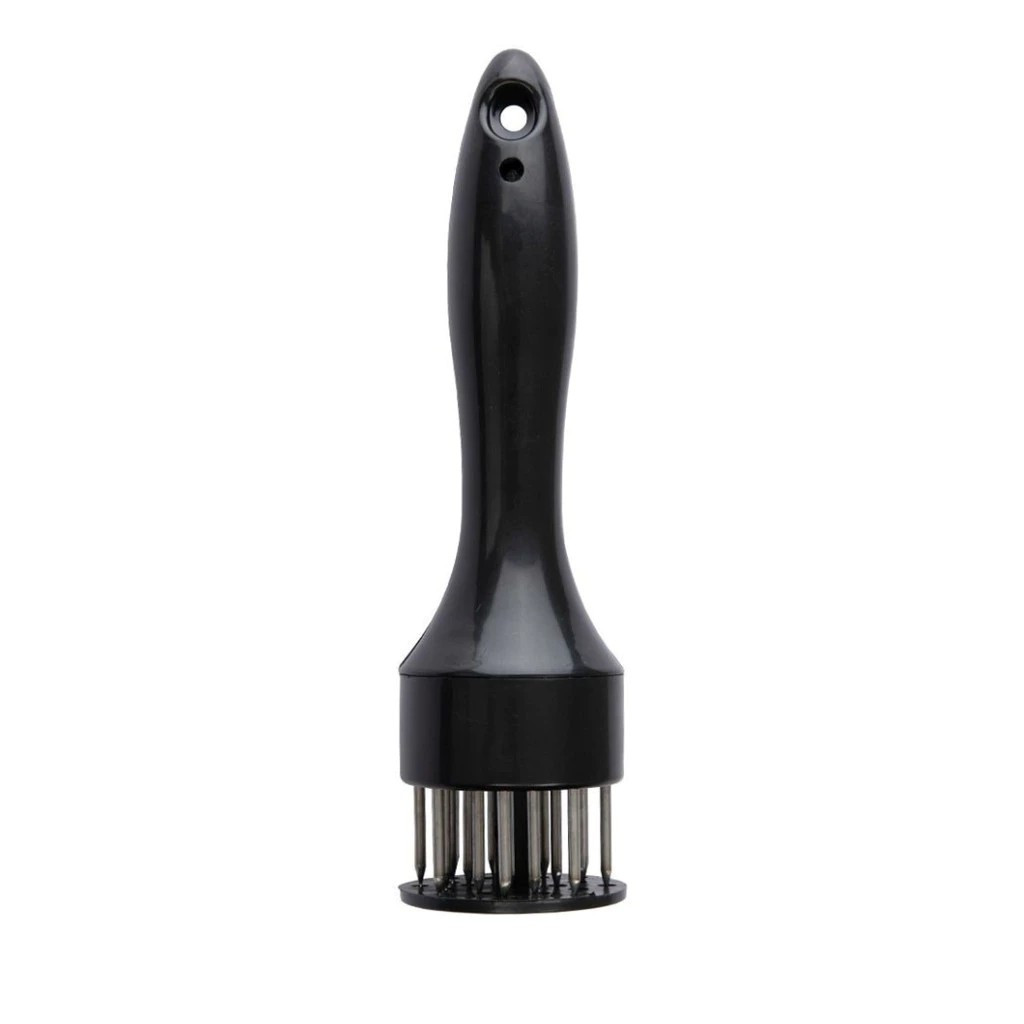 1 peça Amaciador Batedor de Carne Bife Com Furador Manual Aço Inox Cor Aleatorio