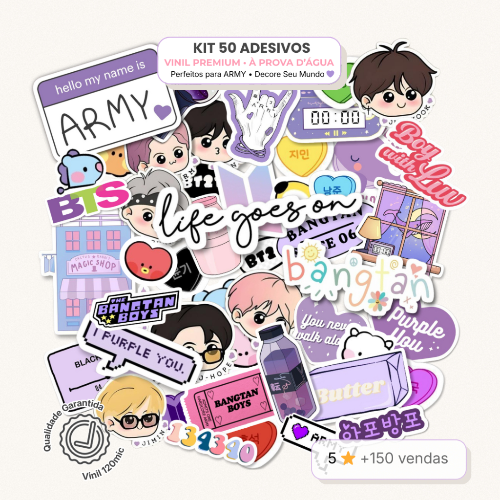Bts Stickers: Guia Completo e Onde Comprar | BuscaProdutos