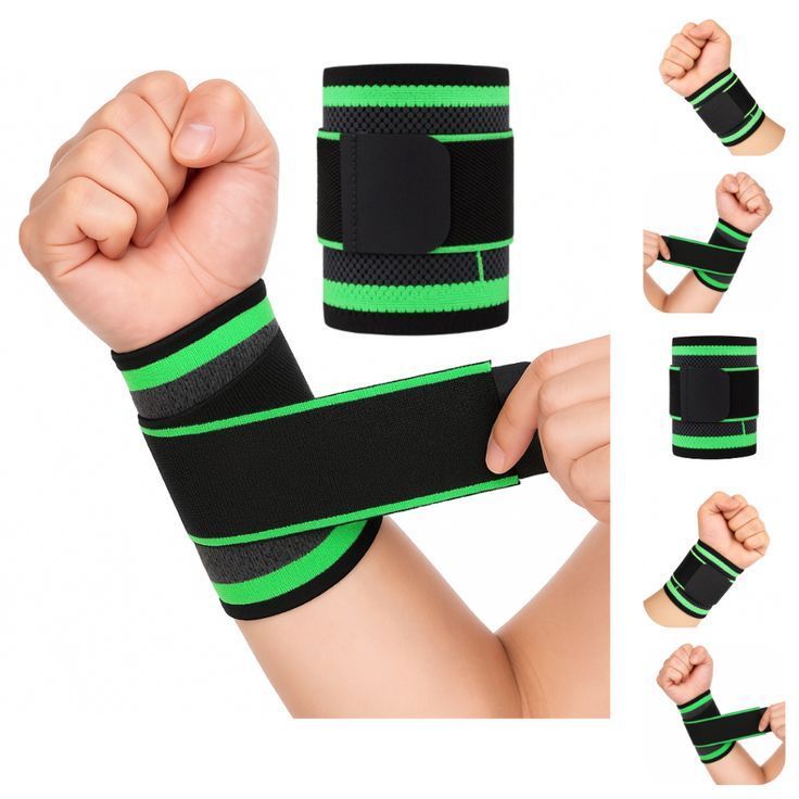 Munhequeira Ajustável com Velcro para Academia, Musculação, Crossfit e Fitness