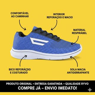 Tenis RYVO lançamento Oficial, ideial para Academia Trabalho Dia a Dia caminhada super confortavel!