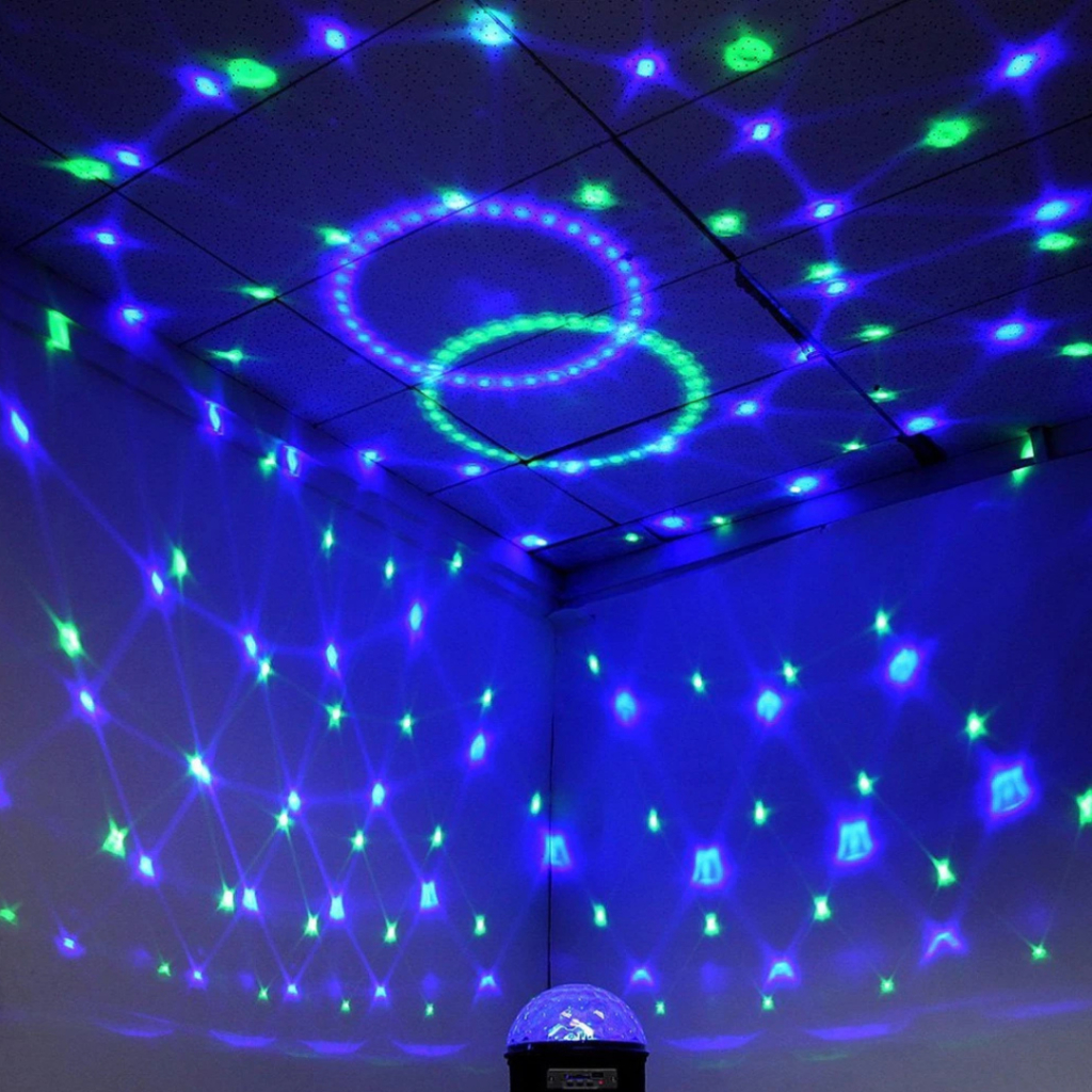 Bola Maluca Cristal Globo de Led Som Bluetooth Bivolt