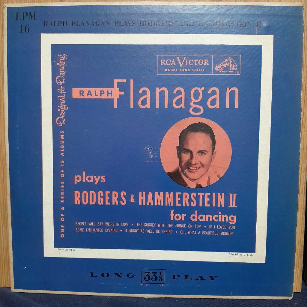 LP RALPH FLANAGAN – PLAYS RODGERS & HAMMERSTEIN II / IMPORTADO USA / DISCO 10 POLEGADAS / DISCO COM SINAIS DE USO E RISC