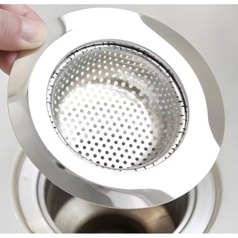 Ralo de Pia Inox 7cm e 9cm – Borda Inoxidável, Anti-Entupimento, Cozinha, Pia, Filtro Inox Premium em Oferta na Shopee