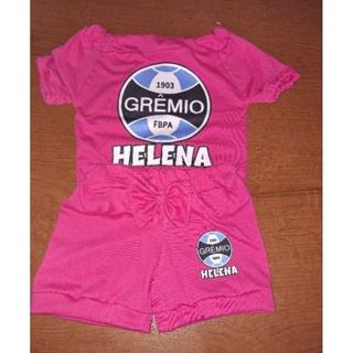 Conjunto gremio/grêmio personalizado com nome da criança. em Oferta na Shopee