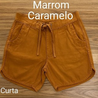 Bermuda CURTA Masculina Sarja Acima do joelho