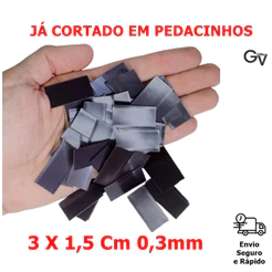 Ímã Pedacinhos Cortados Manta Adesiva Imantada Ímã de Geladeira Magnética 3 X 1,5 Cm, Lembrancinha