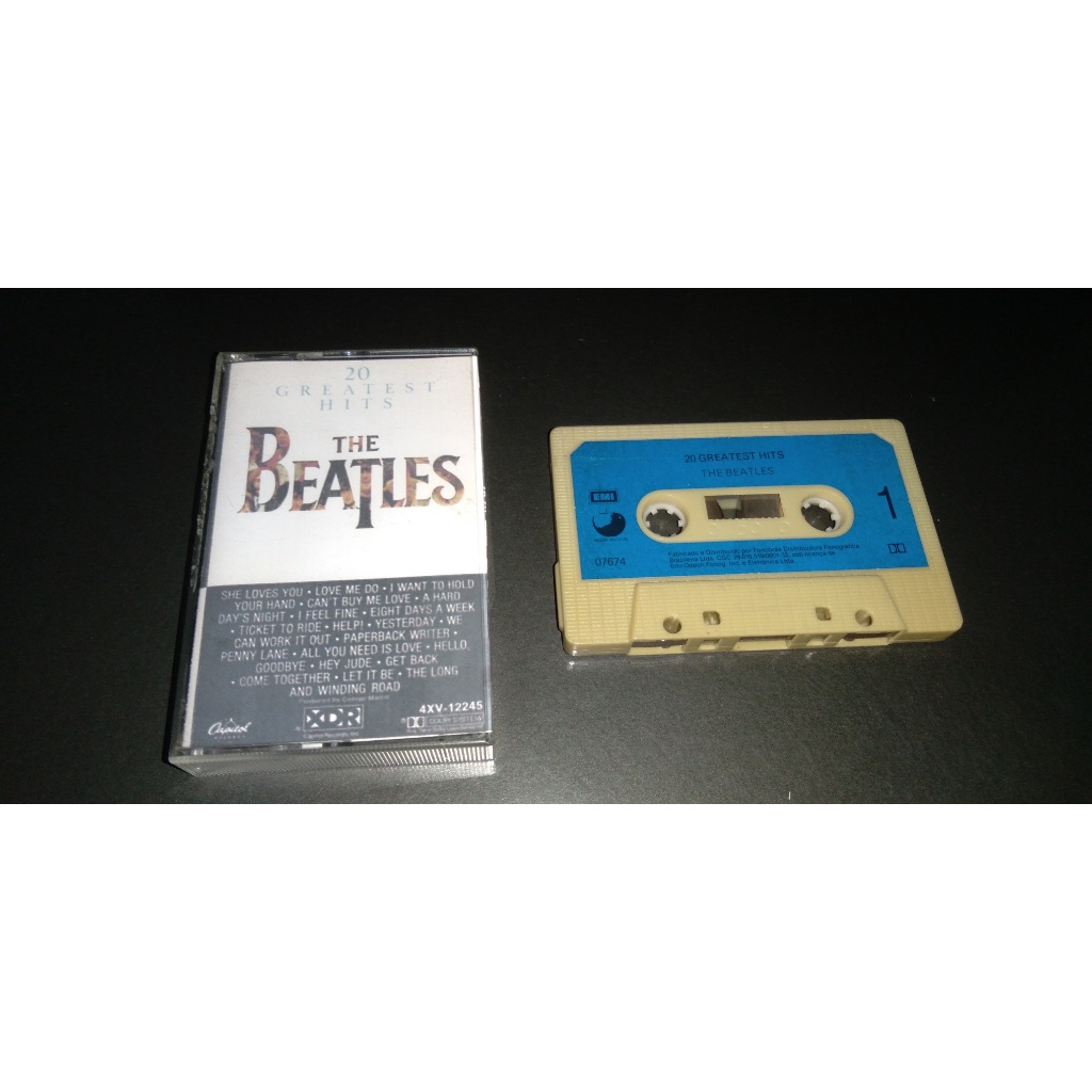 Fita Cassete The Beatles 20 Greatest Hits K7 Capa Reimpressa